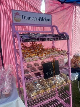 Baked goods on the Mama’s Kitchen rack