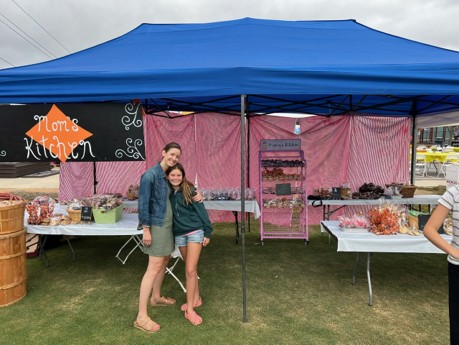 Mom’s Kitchen booth on the field